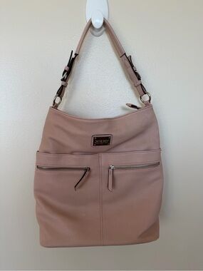 JENNA KATOR Collection Blush Pink Hobo Shoulder Bag Purse